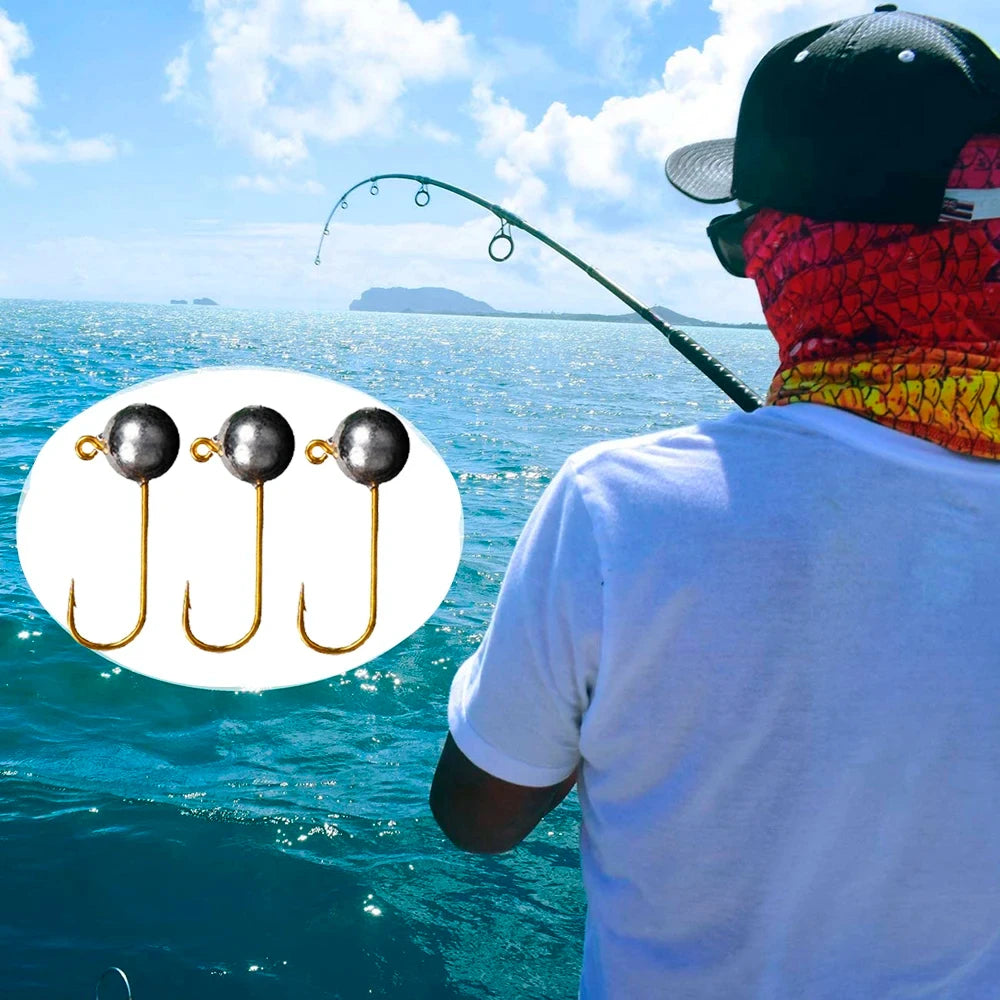 No Dink Fishing Micro Jig Head Hooks - 0.035oz to 0.18oz (10-Piece Pack)