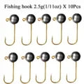 No Dink Fishing Micro Jig Head Hooks - 0.035oz to 0.18oz (10-Piece Pack)