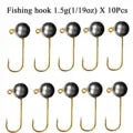 No Dink Fishing Micro Jig Head Hooks - 0.035oz to 0.18oz (10-Piece Pack)