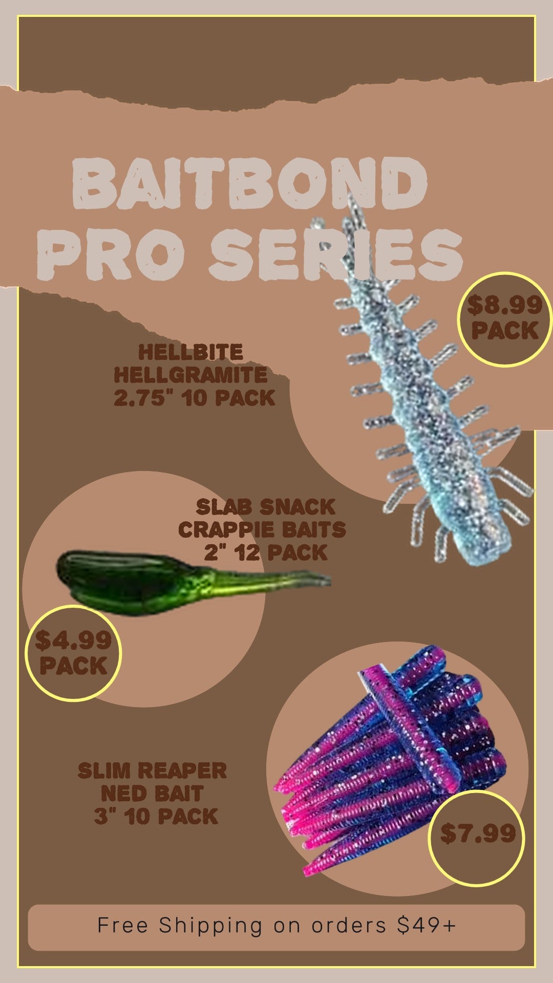 BaitBond Pro Series Starter Kit - 60pc Slim Reaper, Hellbite & Slab Snack Bundle