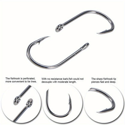 No Dink Fishing 1000-Piece J Hook Set – Sizes 3-12 Fishing Hooks