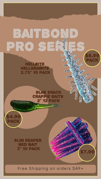 BaitBond Pro Series Starter Kit - 60pc Slim Reaper, Hellbite & Slab Snack Bundle