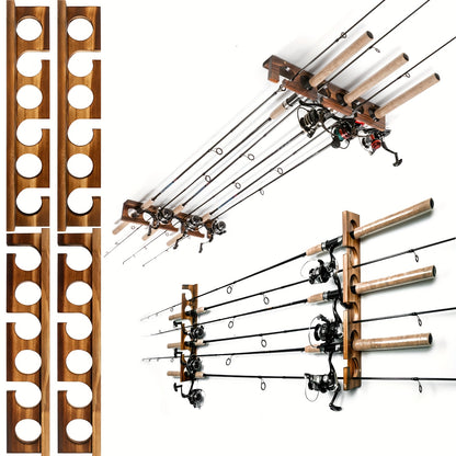 No Dink Fishing 12/18/24-Rod Wall-Mounted Fishing Pole Holder Rack